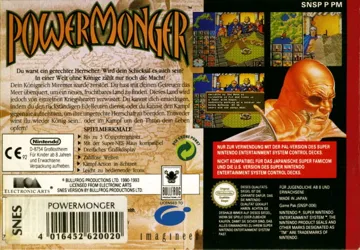 PowerMonger (Europe) box cover back